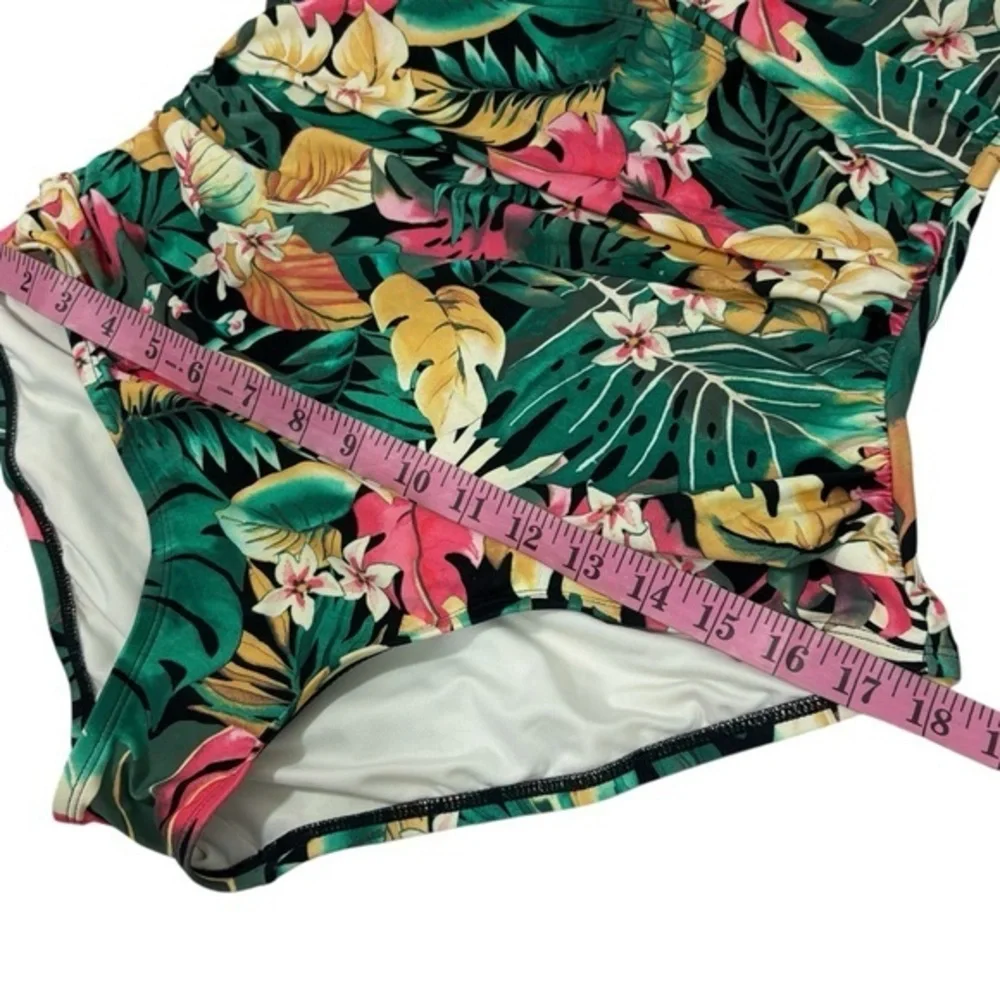 Coco Reef $156 Enrapture Underwire One Piece Swimsuit Passion Flower 36C L 12 - Picture 8 of 12